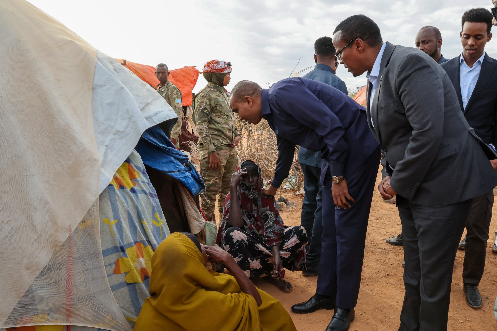 PM Hamza visits to the troubled Hiraan area